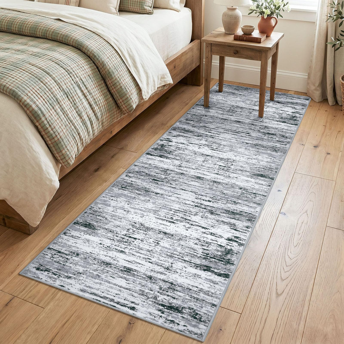 Lansny Abstract 2x3 Area Rug Small Washable Entryway Rug Non Slip Door Mat