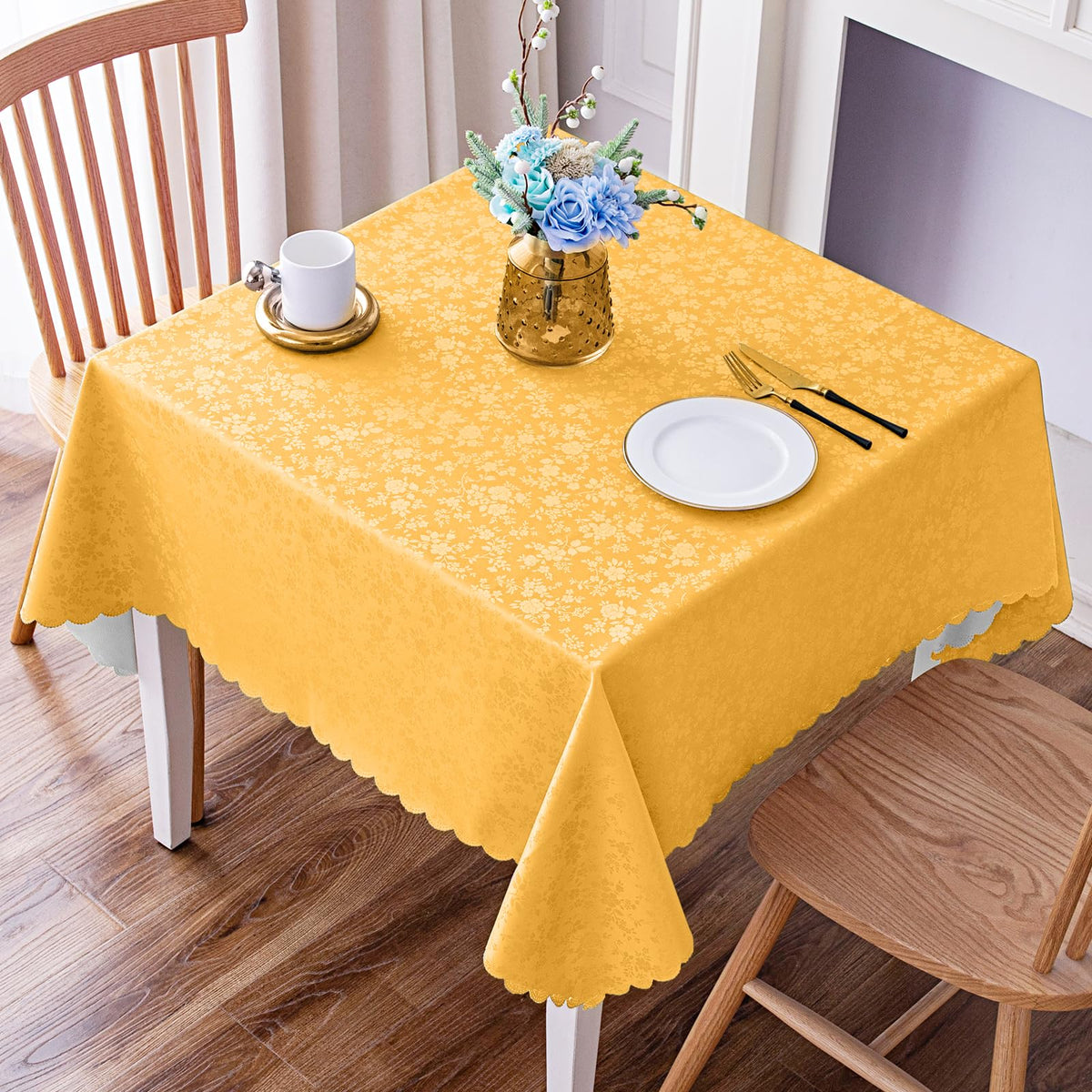 Smiry Rectangle Waterproof Heavy Duty Vinyl Tablecloths, 60 x 84 Inch