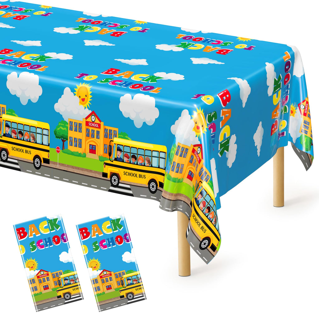 QZYL 4 Packs White Plastic Tablecloth, Large Sturdy Disposable Table Cloth