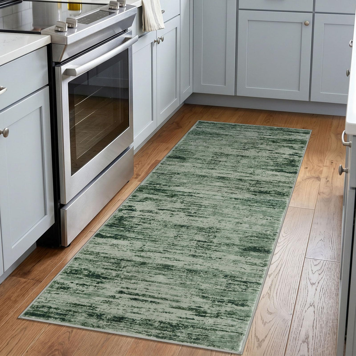 Lansny Abstract 2x3 Area Rug Small Washable Entryway Rug Non Slip Door Mat