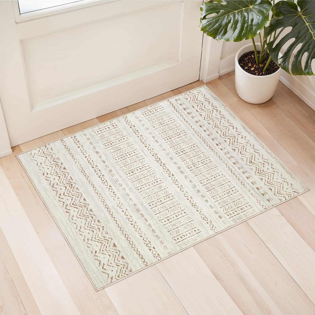cotiled Boho 5x7 Area Rugs for Living Room: Soft Moroccan Washable Rug