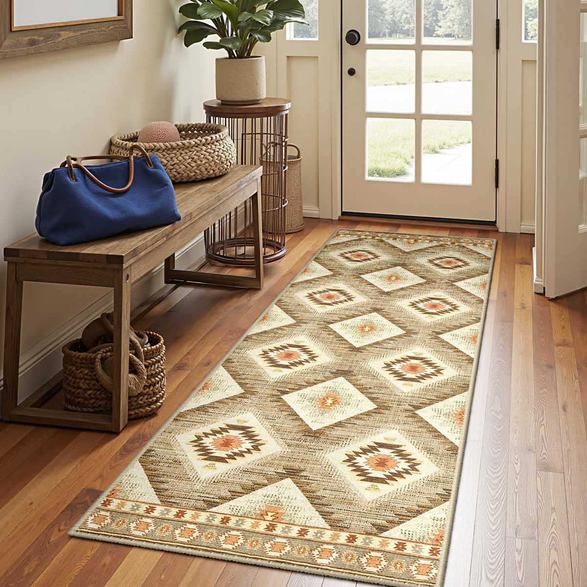BESTSWEETIE 5'x7' Washable Area Rug for Living Room Bedroom Black