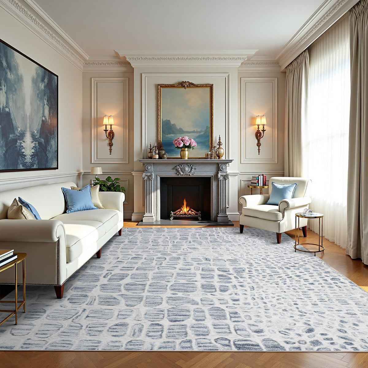 Washable Rugs 8x10 Area Rugs for Living Room,Bedroom,Dining Room,Nursery