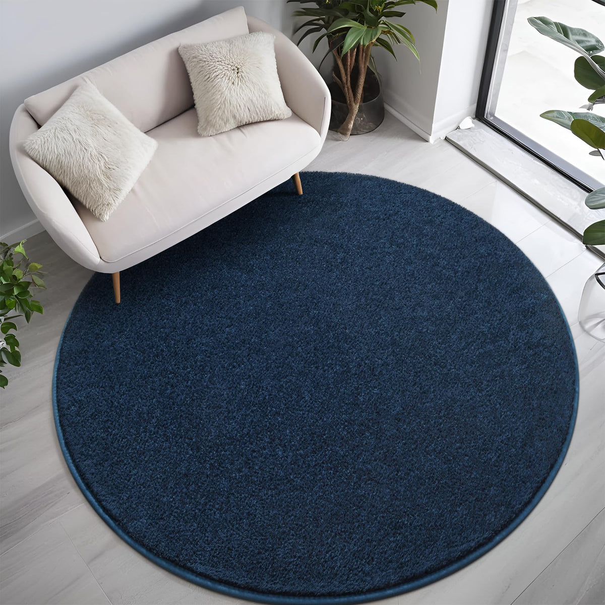 5x7 Black Area Rug Modern Aesthetic Minimalist