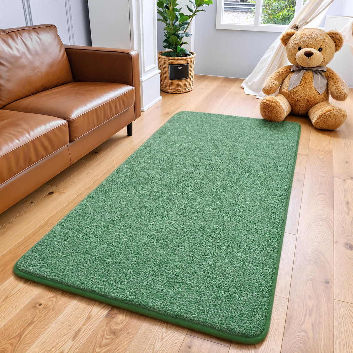 Keeko 4x6 Area Rugs for Living Room,Soft Washable Memory Foam Bedroom Rug