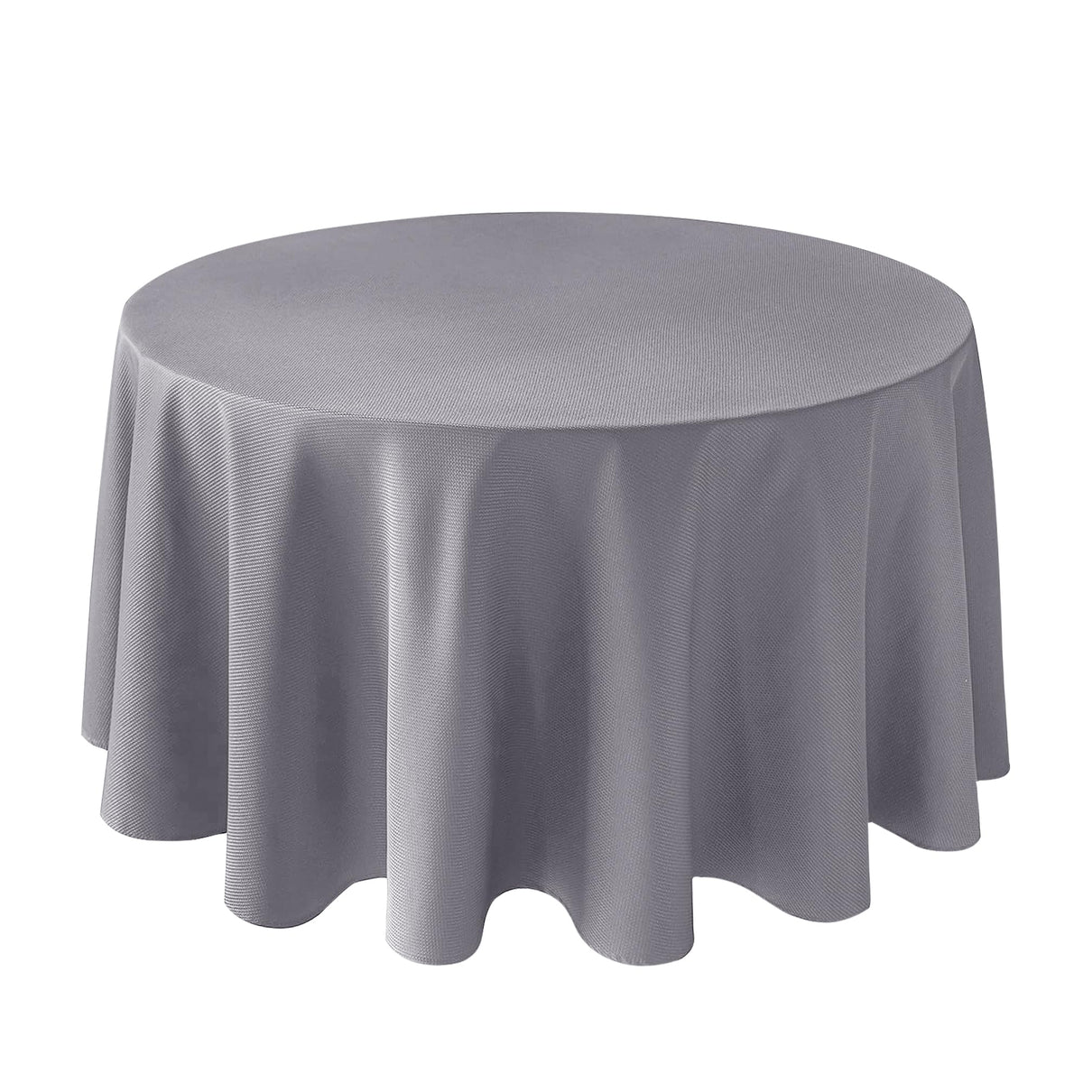 Textured Square Tablecloth-Fabric Spillproof Table Cloths-Natural 54x54"