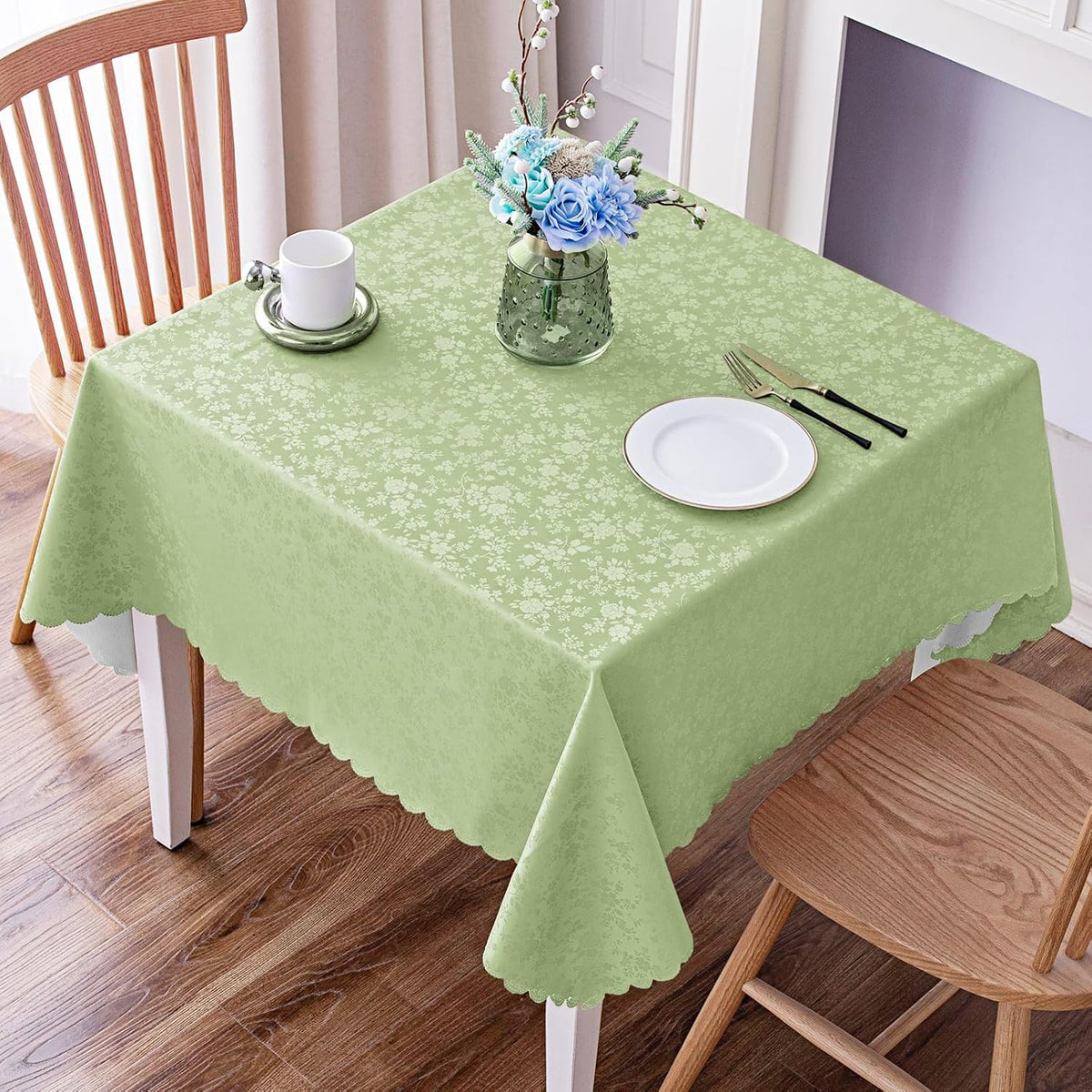 Smiry Rectangle Waterproof Heavy Duty Vinyl Tablecloths, 60 x 84 Inch