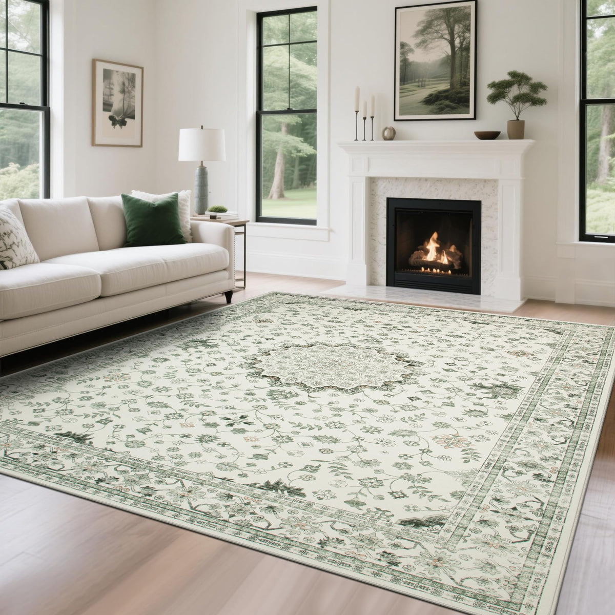 Washable Rugs 8x10 Area Rugs for Living Room,Bedroom,Dining Room Carpet