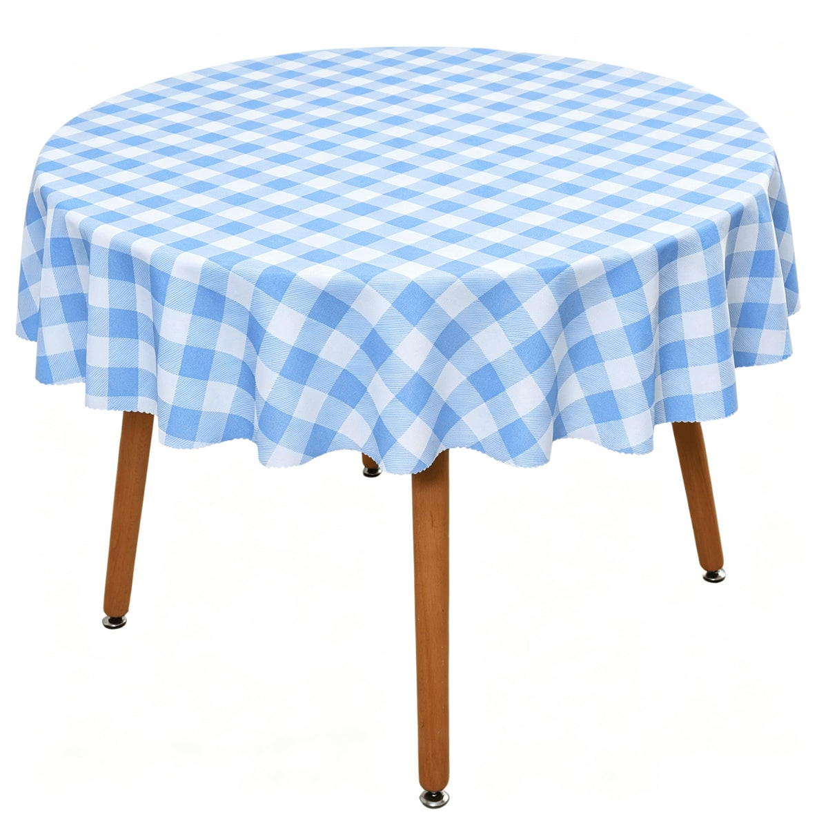 Waterproof Checkered Tablecloth Fabric - Rectangle 58x84 Inch Classic Gingham Buffalo Plaid Table Cloth for Indoor/Outdoor Use - Washable Table Cover for Kitchen, BBQs, and Parties