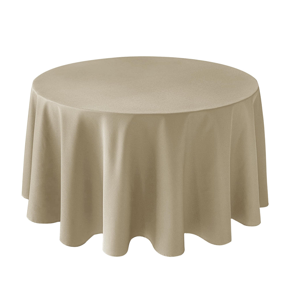 Textured Square Tablecloth-Fabric Spillproof Table Cloths-Natural 54x54"