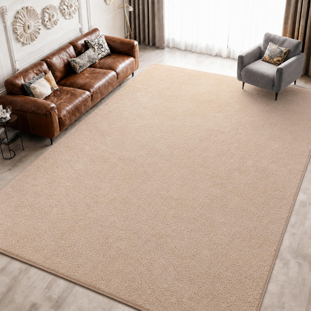 Keeko 4x6 Area Rugs for Living Room,Soft Washable Memory Foam Bedroom Rug