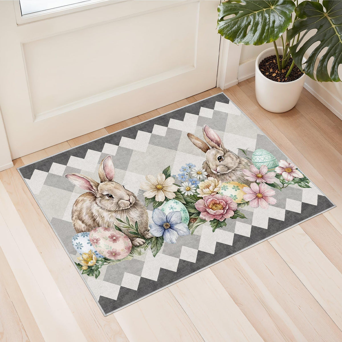cotiled Boho 5x7 Area Rugs for Living Room: Soft Moroccan Washable Rug