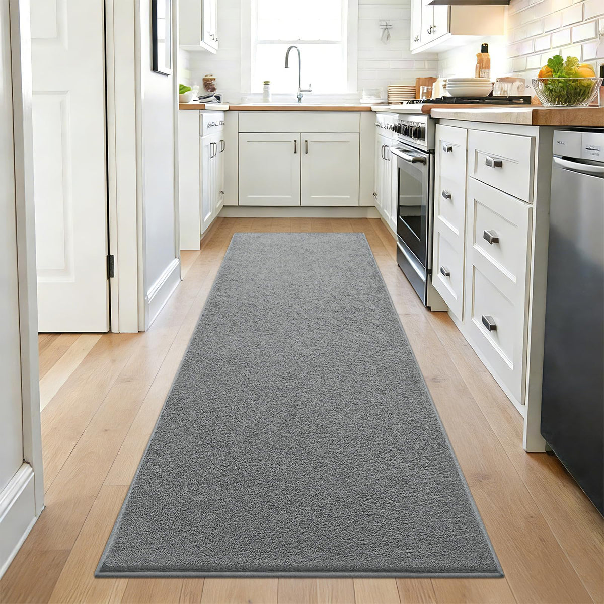 ISEAU 4x6 Soft Area Rug for Bedroom, Washable and Non-Slip, Purple
