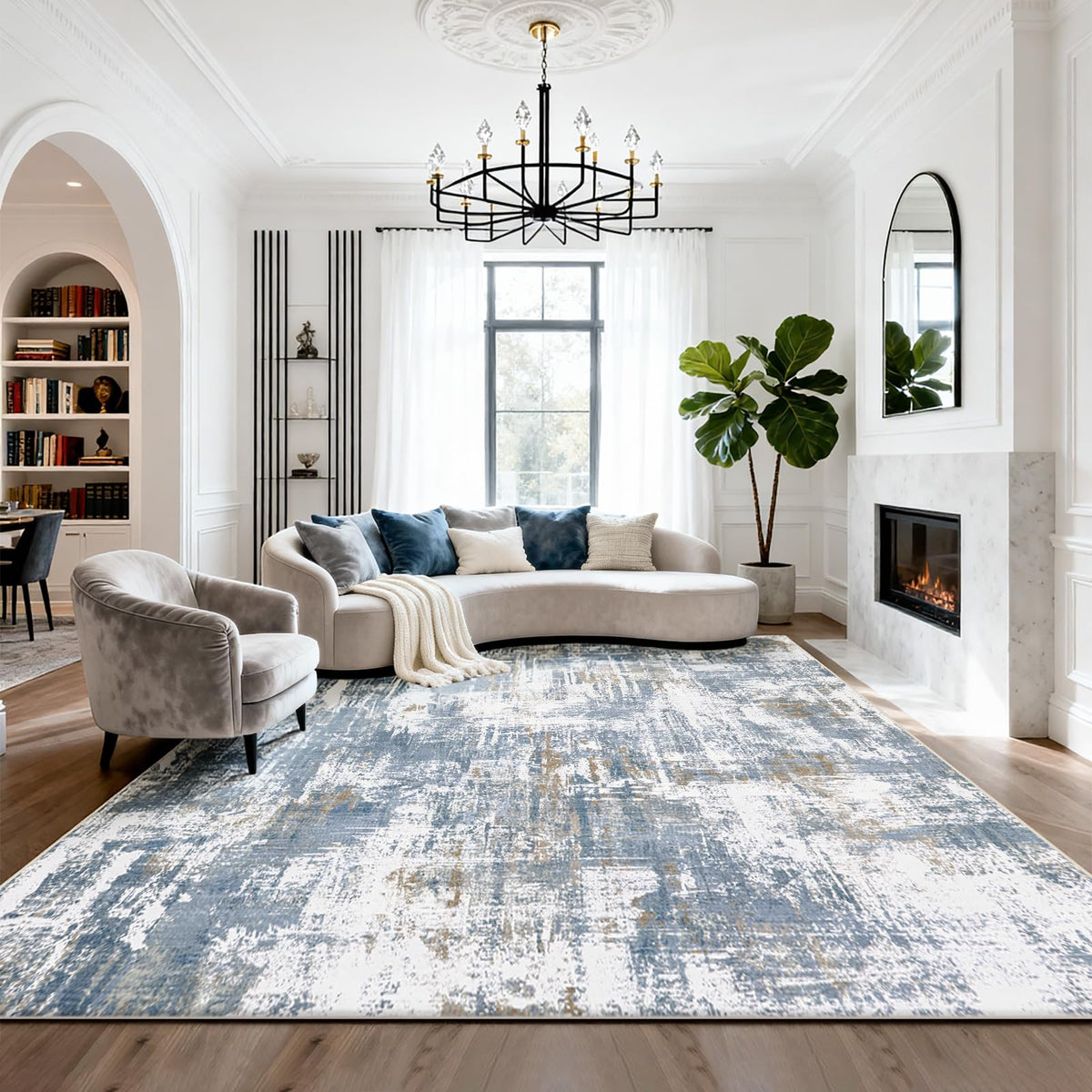 Washable Rugs 8x10 Area Rugs for Living Room,Bedroom,Dining Room Carpet