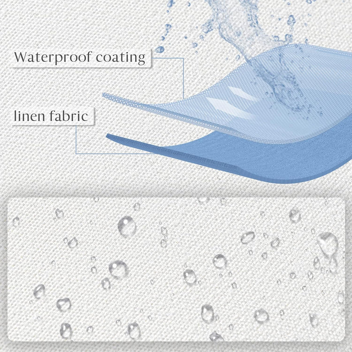 Ashler Outdoor Pillows, 18 x 18 Waterproof Pillow Inserts Set of 4