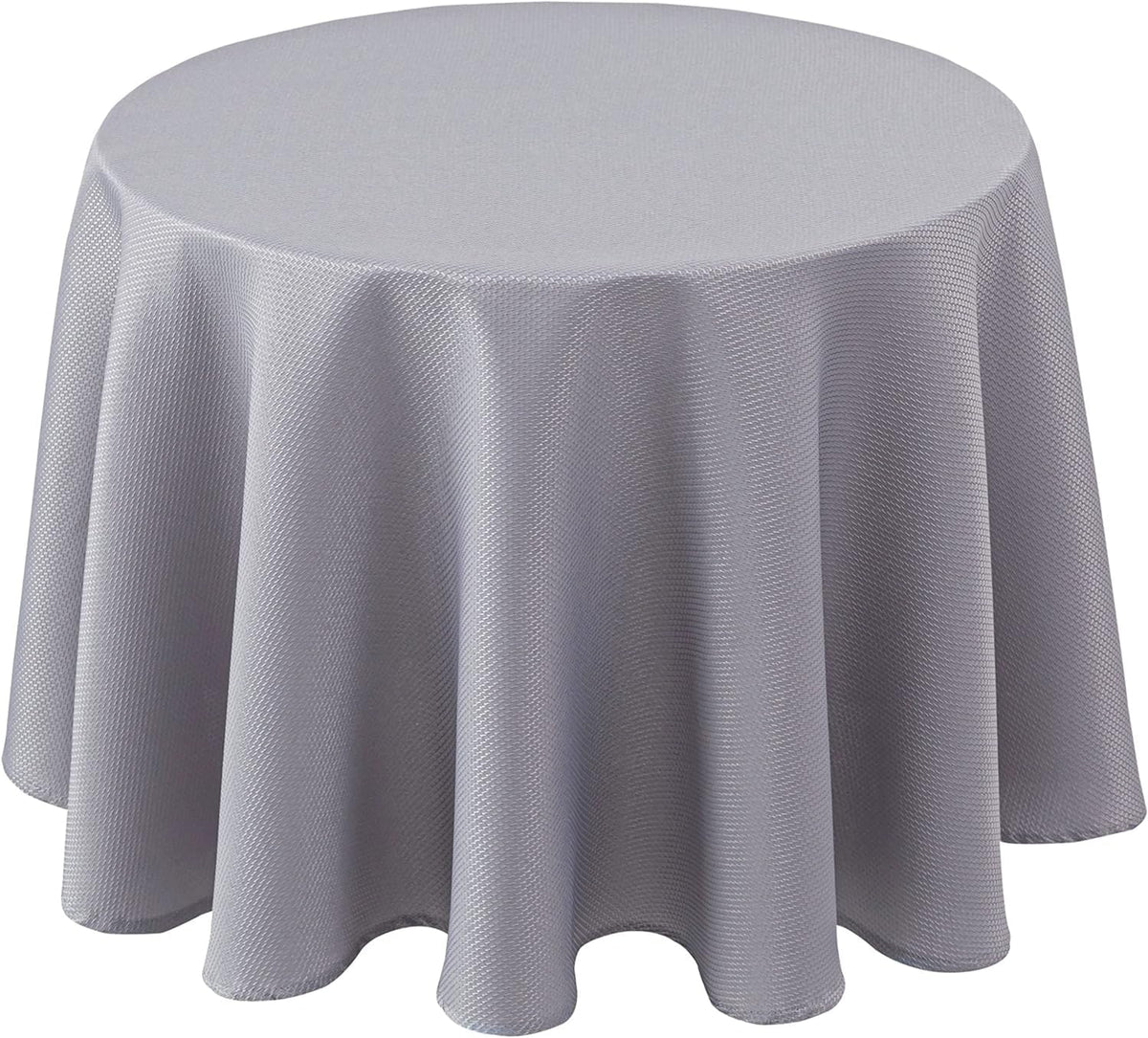 Textured Square Tablecloth-Fabric Spillproof Table Cloths-Natural 54x54"