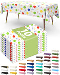 Pureegg Plastic Table Cloth Disposable 54x108 Inch 10 Pack, White