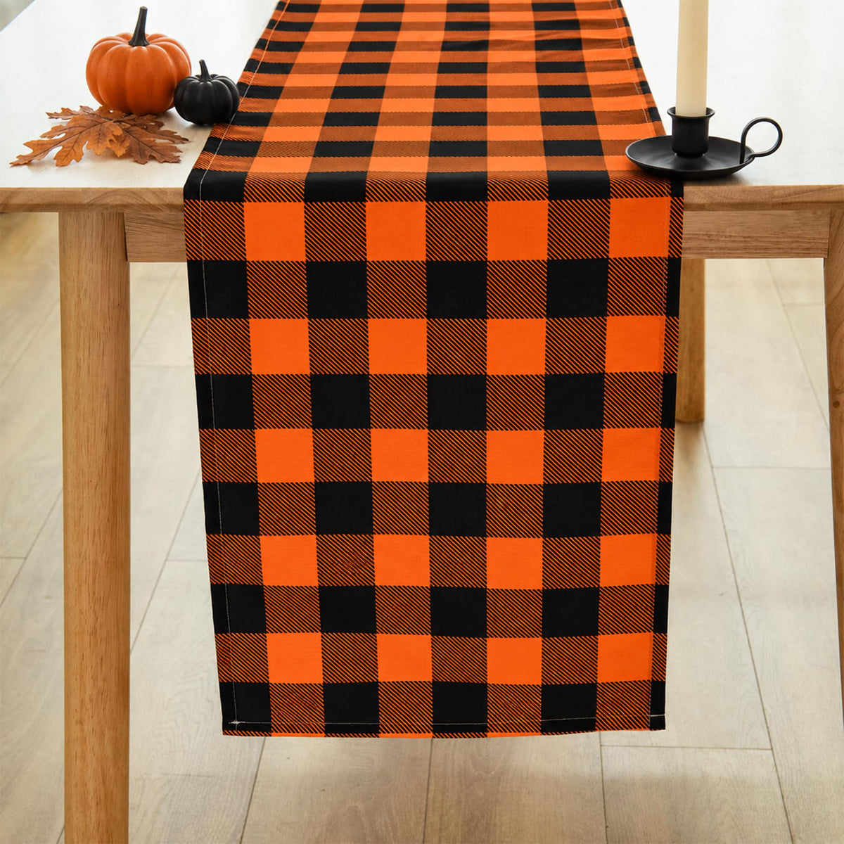 Waterproof Checkered Tablecloth Fabric - Rectangle 58x84 Inch Classic Gingham Buffalo Plaid Table Cloth for Indoor/Outdoor Use - Washable Table Cover for Kitchen, BBQs, and Parties