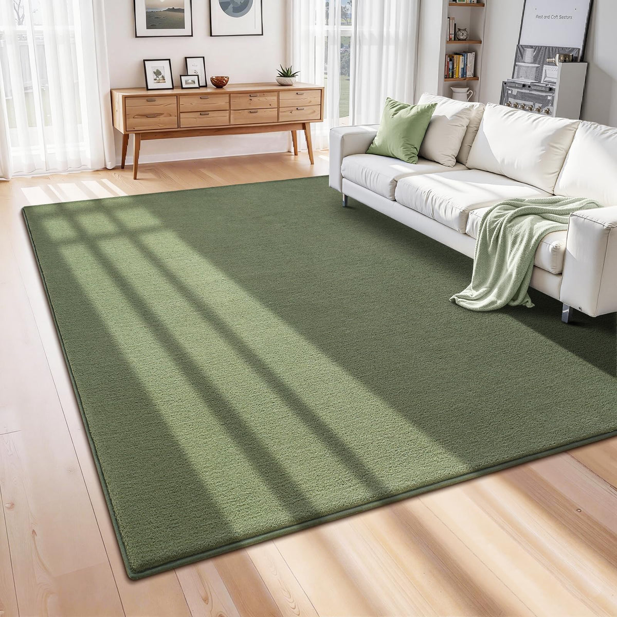 ISEAU 4x6 Soft Area Rug for Bedroom, Washable and Non-Slip, Purple