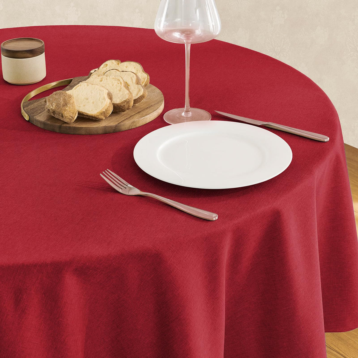 Veblandy Rectangle Tablecloth Waterproof Linen Textured Table Cloth Stain and Wrinkle Resistant Washable, Decorative Fabric Table Cover for Dining, Party and Camping (Sage Green, 52 * 70)