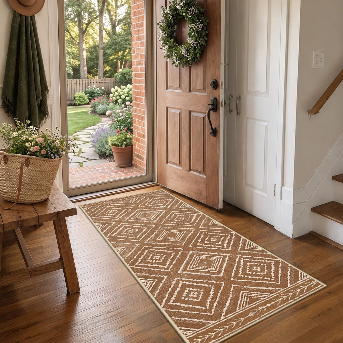 BESTSWEETIE 5'x7' Washable Area Rug for Living Room Bedroom Black