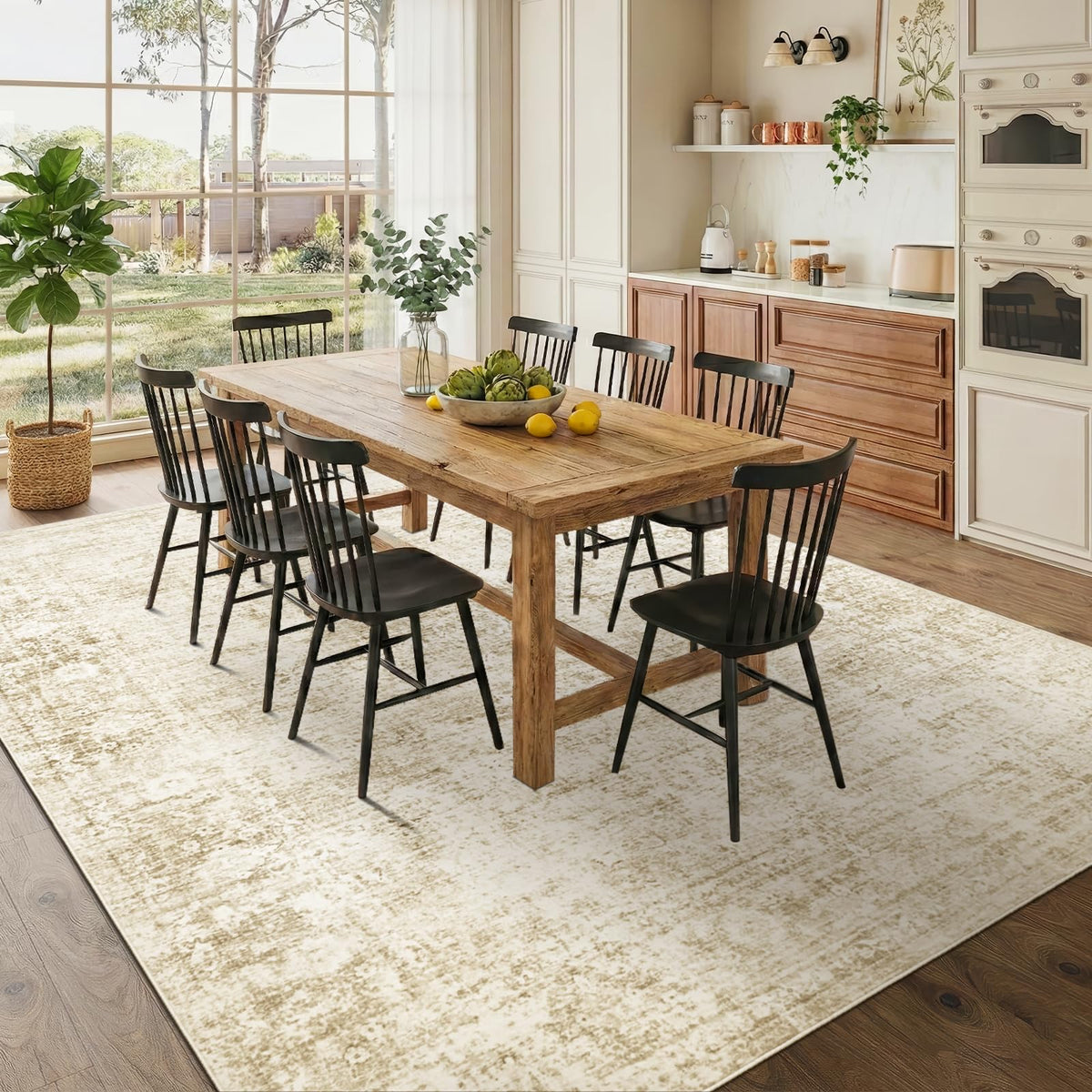 Homemate Washable Rug 8x10 Area Rugs - Vintage Rugs for Living Room