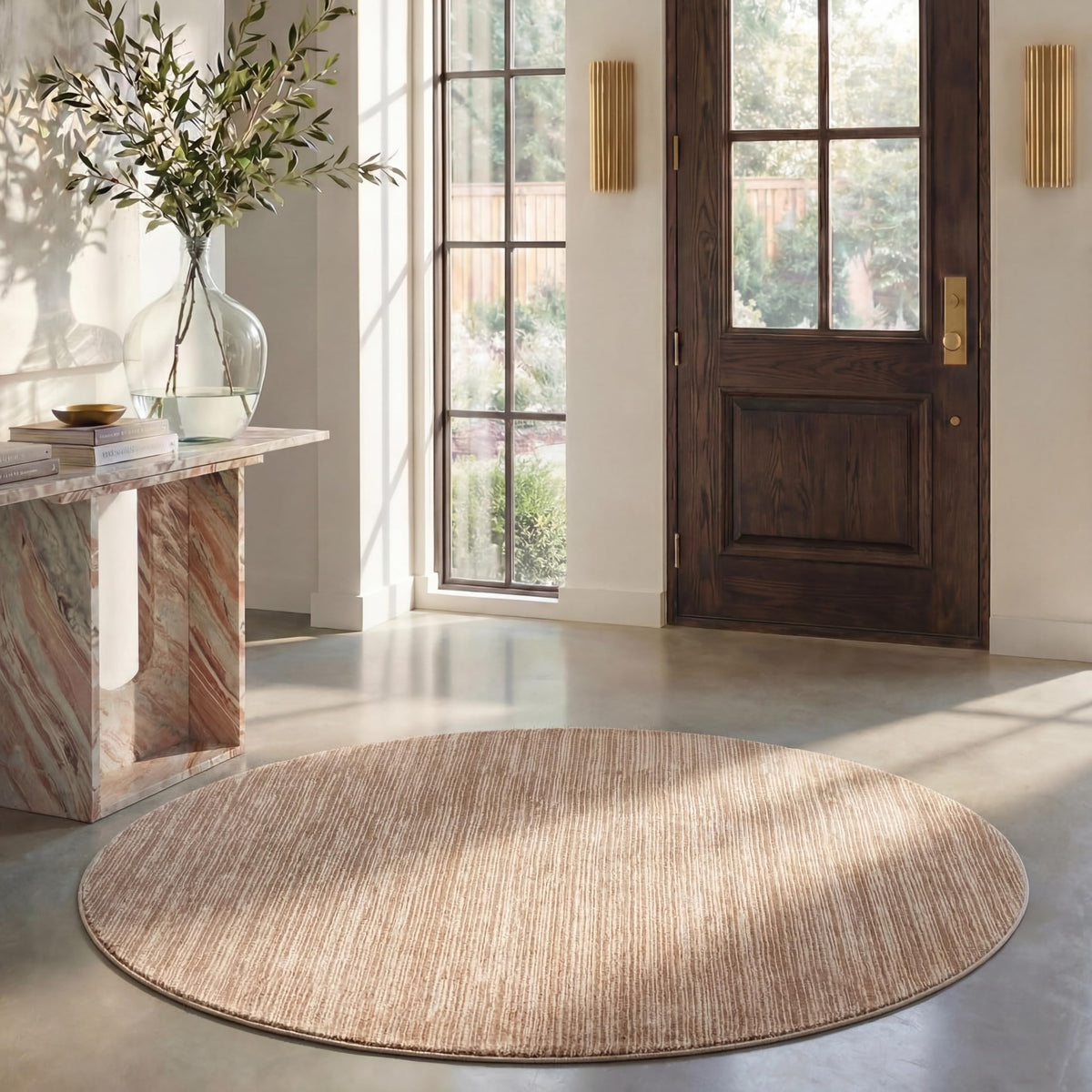 SAFAVIEH Vision Area Rug 8x10 Large, Modern Tonal Brown VSN606E