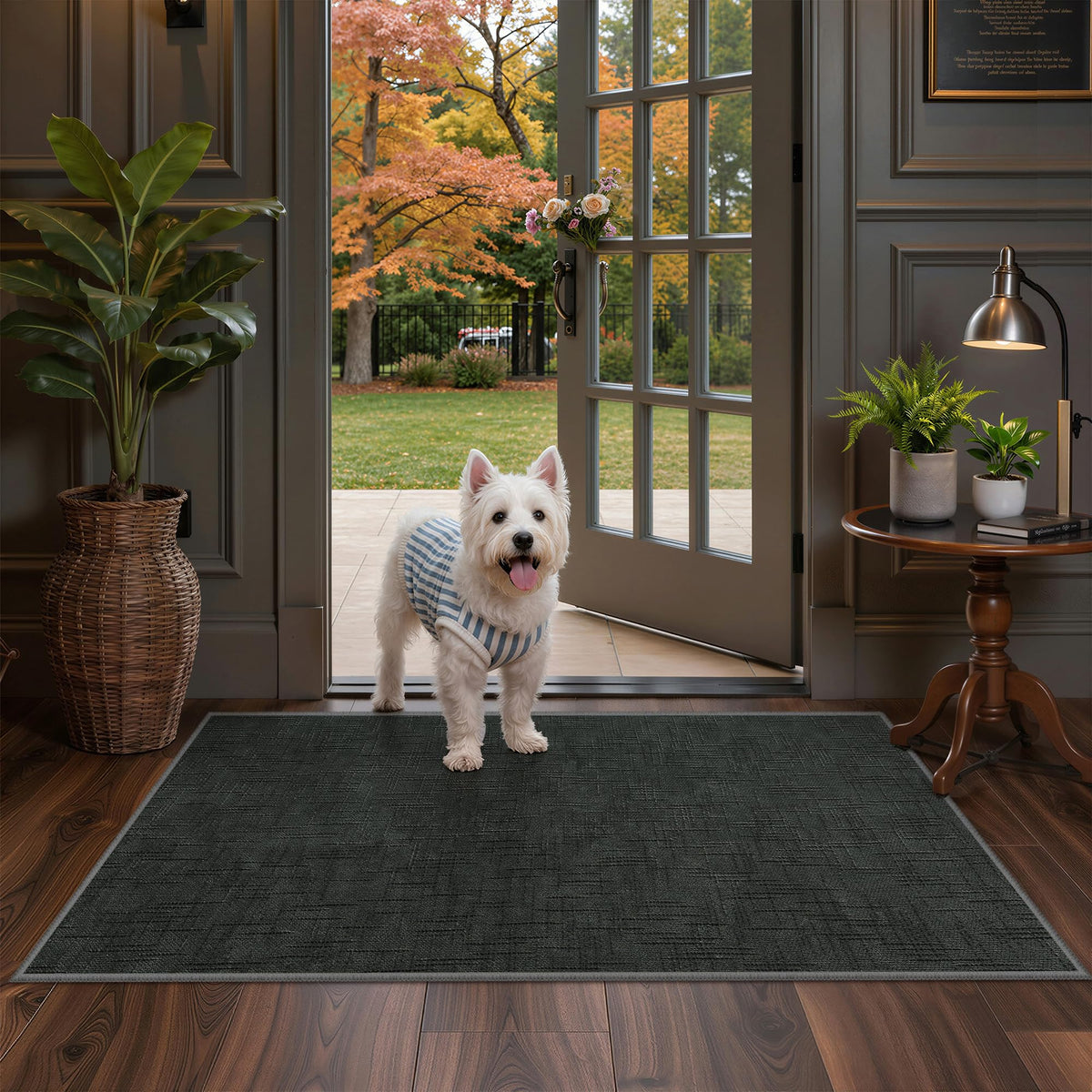 Valenrug Washable Rugs 5x7, Non Slip Large Area Rugs for Living Room, Beige