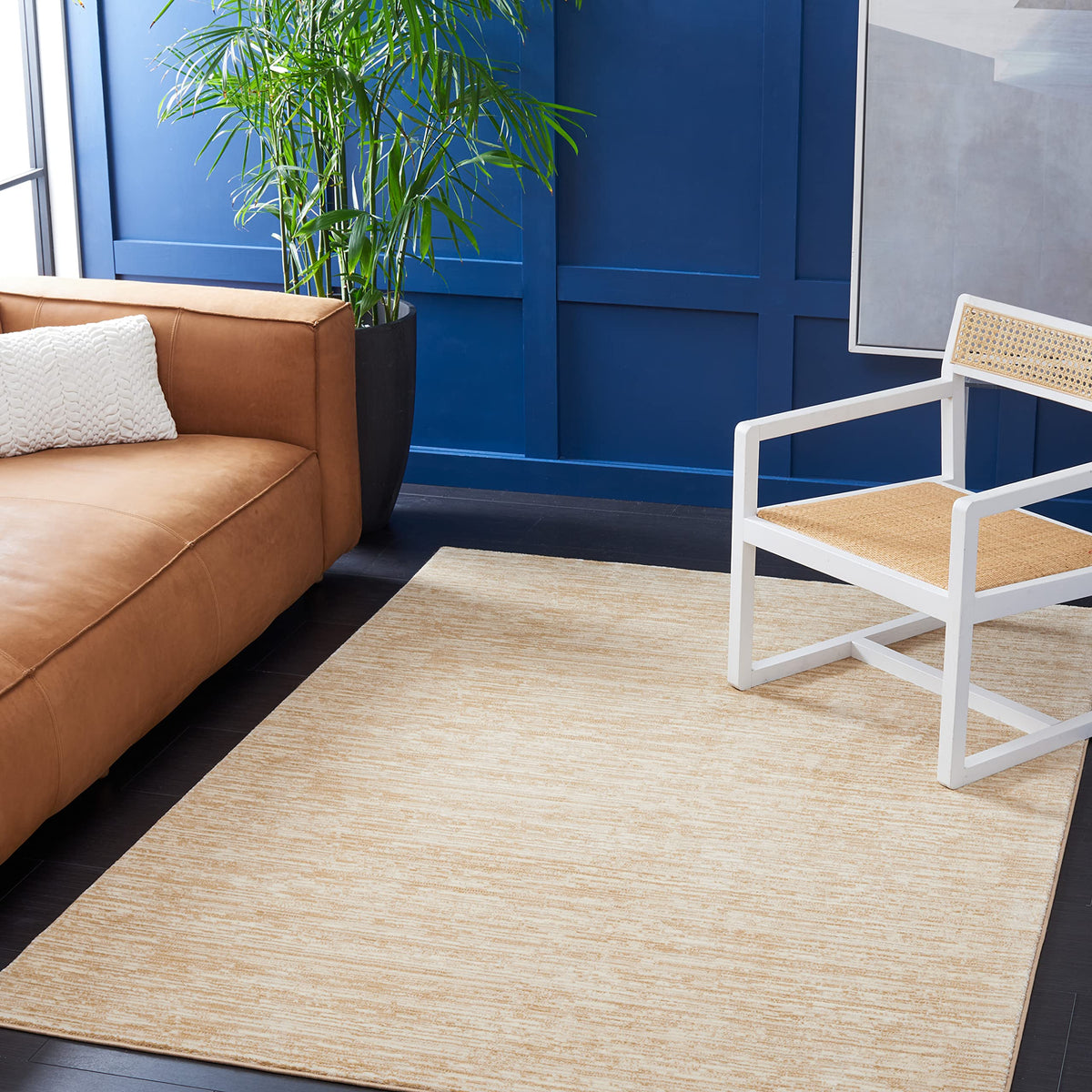 SAFAVIEH Vision Area Rug 8x10 Large, Modern Tonal Brown VSN606E