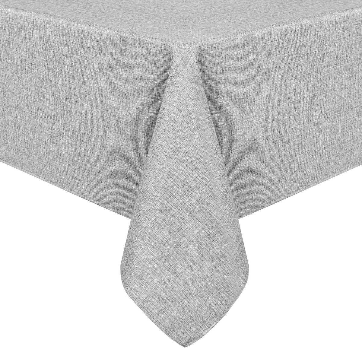 Hiasan Beige Faux Linen Rectangle Tablecloth 54 x 80 Inch for Dining Room