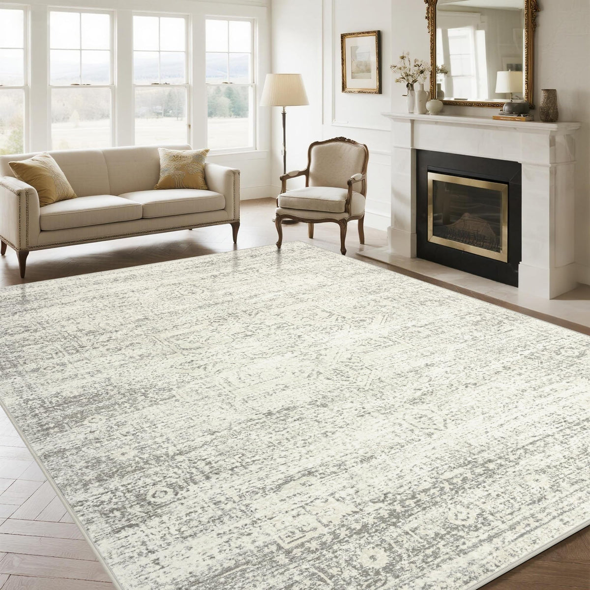 Washable Rugs 8x10 Area Rugs for Living Room,Bedroom,Dining Room Carpet