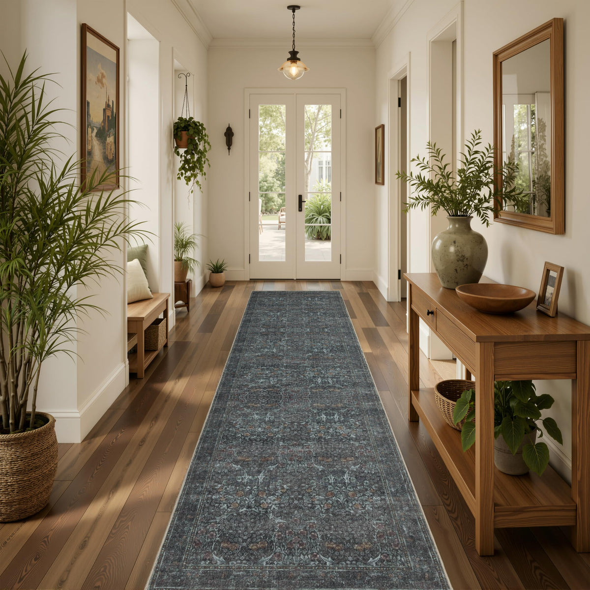 JOLLYVOGUE 5x7 Area Rugs for Living Room, Washable Rug, Beige