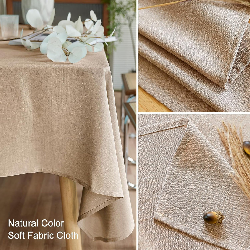 AUSSPVOCT Textured Table Cloth Rectangle 52 x 70 Inch Fall Tablecloth