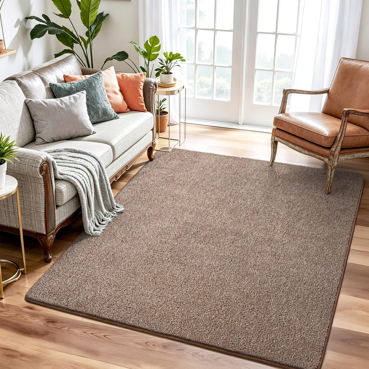 Keeko 4x6 Area Rugs for Living Room,Soft Washable Memory Foam Bedroom Rug