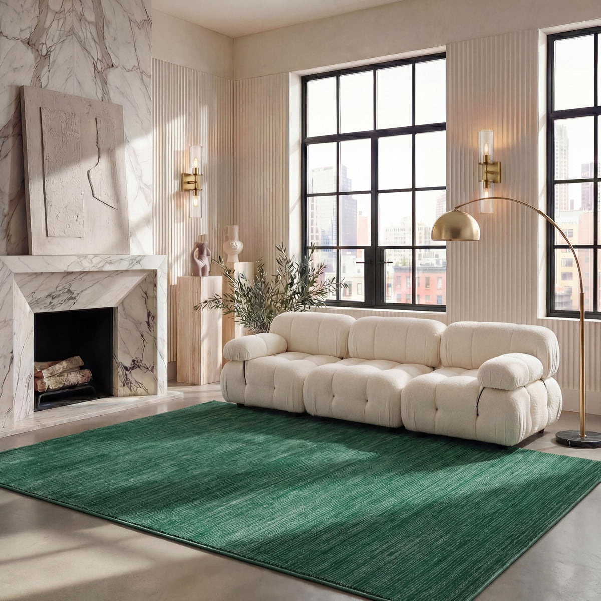 SAFAVIEH Vision Area Rug 8x10 Large, Modern Tonal Brown VSN606E