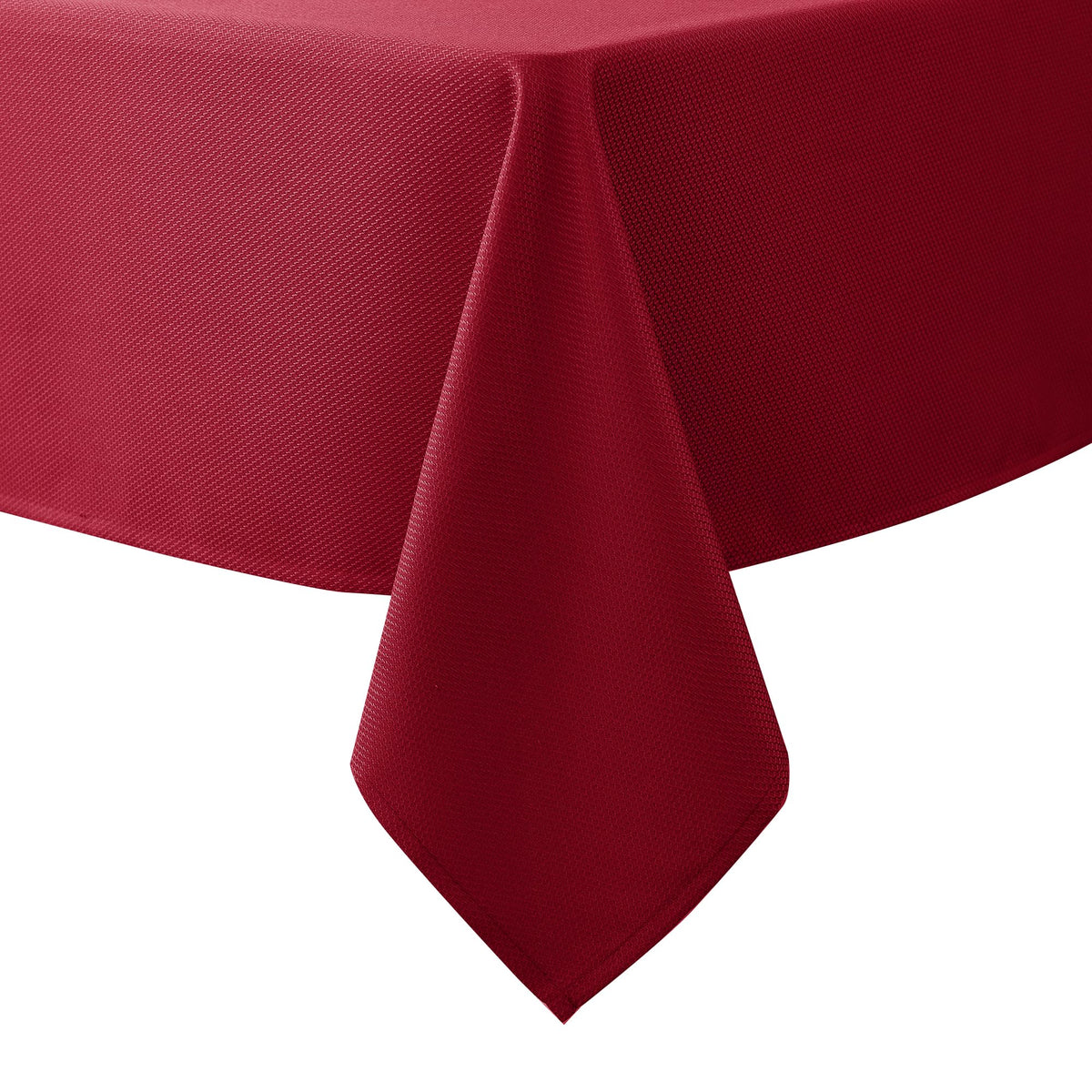 Textured Square Tablecloth-Fabric Spillproof Table Cloths-Natural 54x54"