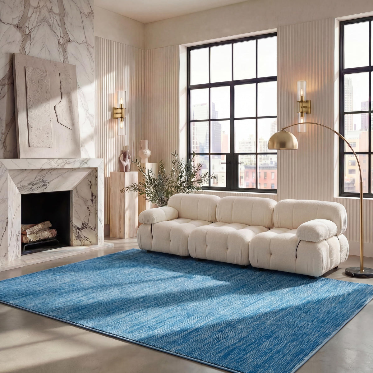 SAFAVIEH Vision Area Rug 8x10 Large, Modern Tonal Brown VSN606E