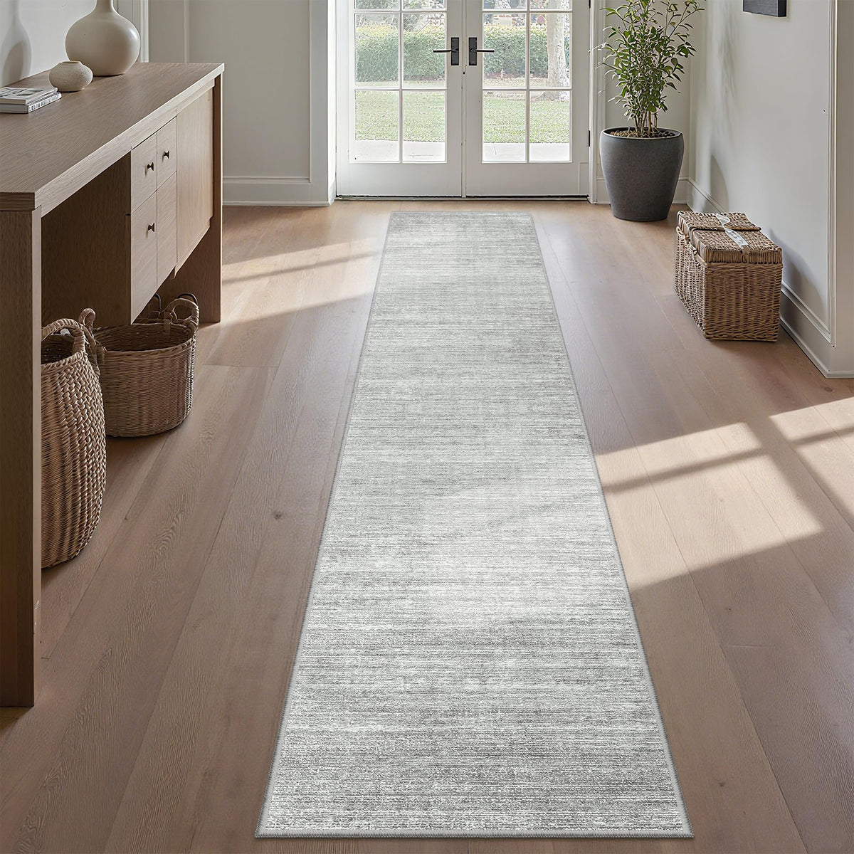 Valenrug Washable Rugs 5x7, Non Slip Large Area Rugs for Living Room, Beige