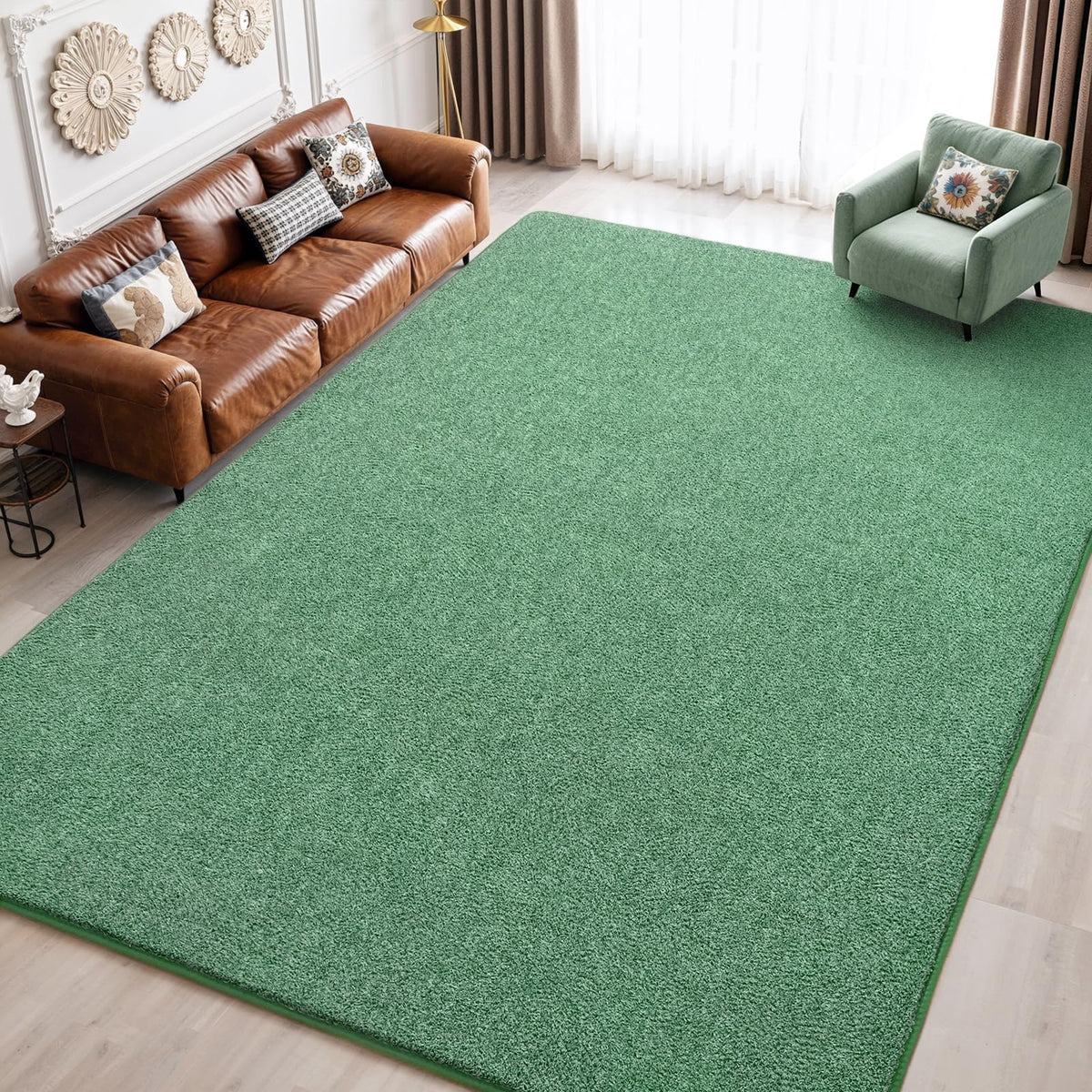 Keeko 4x6 Area Rugs for Living Room,Soft Washable Memory Foam Bedroom Rug