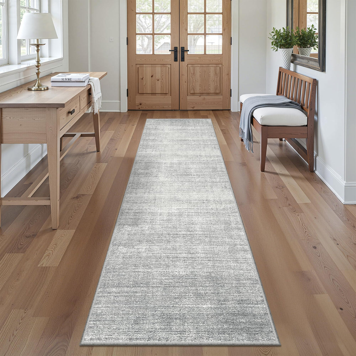 Valenrug Washable Rugs 5x7, Non Slip Large Area Rugs for Living Room, Beige
