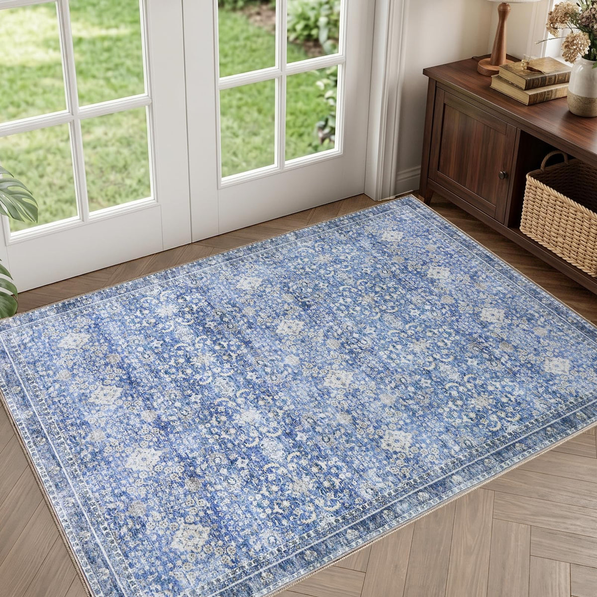 Sasttie 4x6 Area Rugs, Ultra-Soft Washable Rug for Living Room, Beige