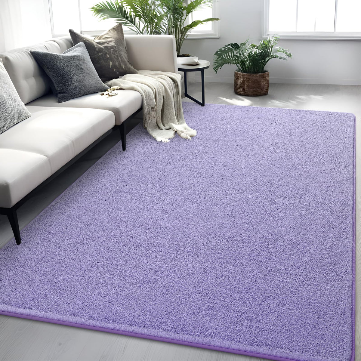 5x7 Black Area Rug Modern Aesthetic Minimalist
