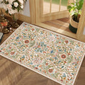 Floral Area Rug 5x7 Botanical Washable Carpet for Living Room