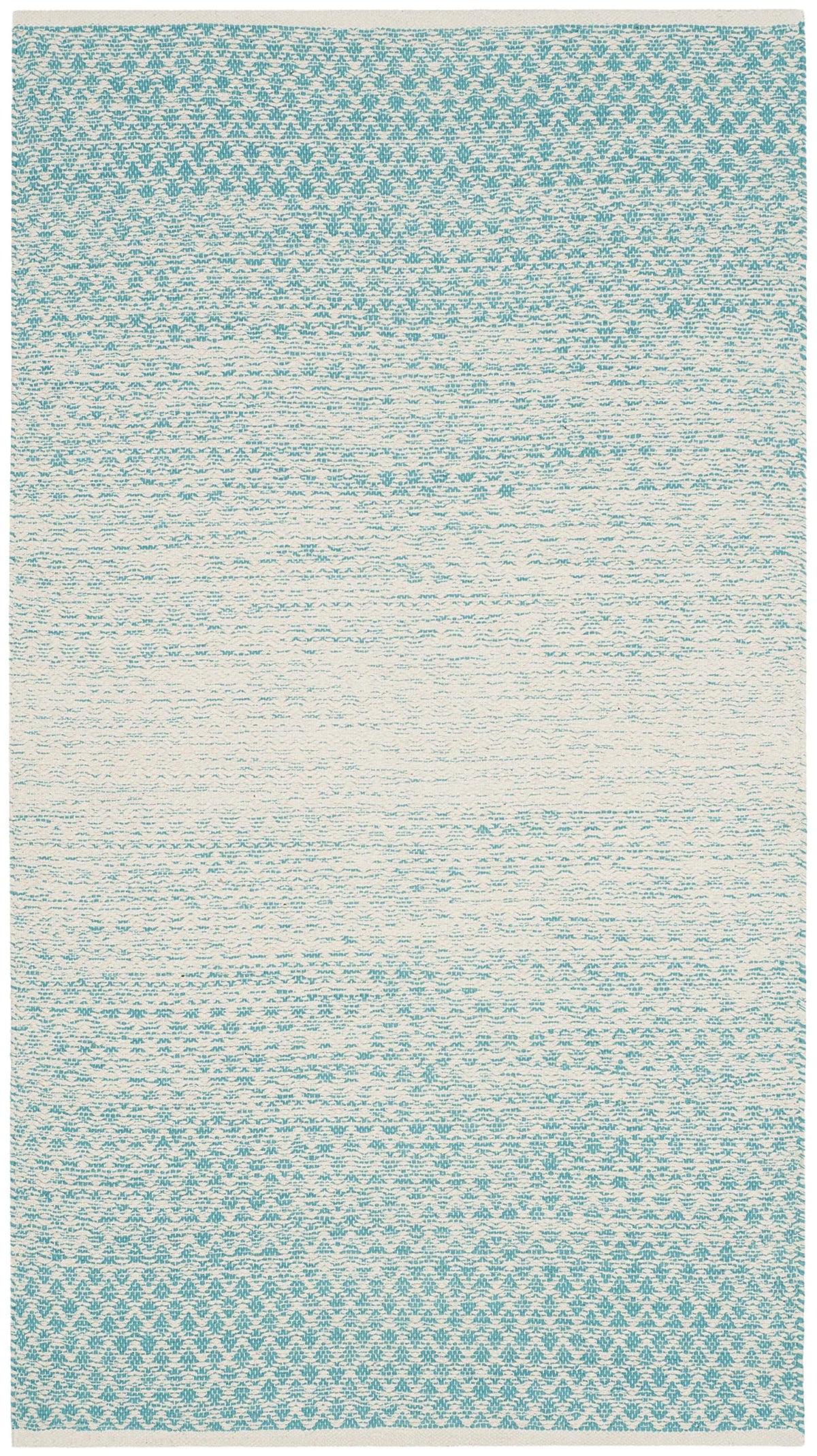 SAFAVIEH Montauk Collection Accent Rug - 4' x 6', Navy & Ivory, Handmade Cotton, Ideal for High Traffic Areas in Entryway, Living Room, Bedroom (MTK601C)