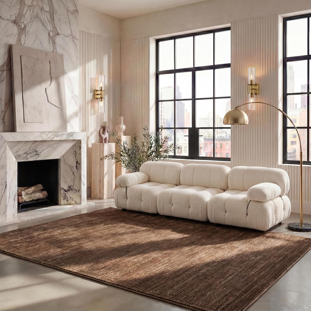 SAFAVIEH Vision Area Rug 8x10 Large, Modern Tonal Brown VSN606E