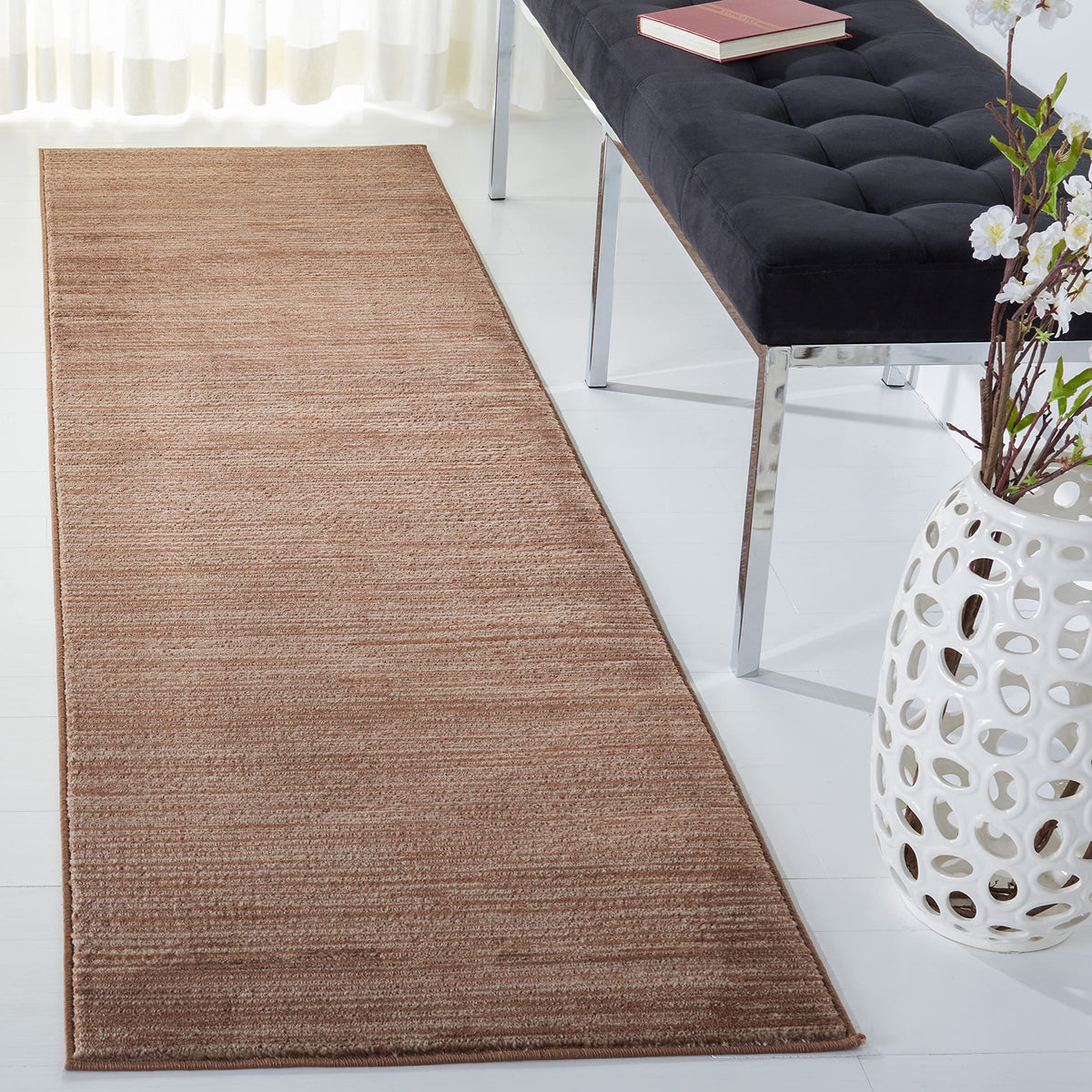 SAFAVIEH Vision Area Rug 8x10 Large, Modern Tonal Brown VSN606E