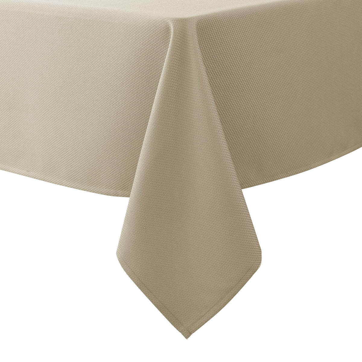 Textured Square Tablecloth-Fabric Spillproof Table Cloths-Natural 54x54"