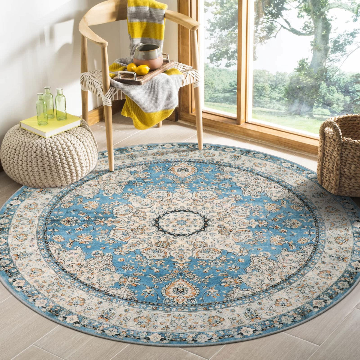 Lahome Felice Boho Tribal 2x3 Washable Small Rugs for Entryway Doormat Indoor Entrance, Throw Rugs with Rubber Backing, Bohemian Soft Non-Slip Bathroom Carpet for Bath Front Door Kitchen Floor