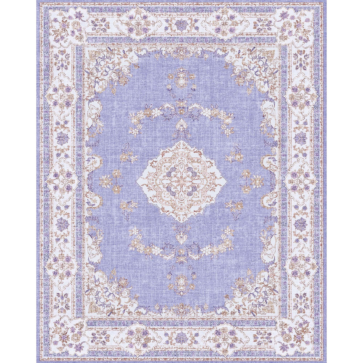 Soft Pink Rug for Girls Room: 5x8 Vintage Washable Carpet Bedroom Nursery