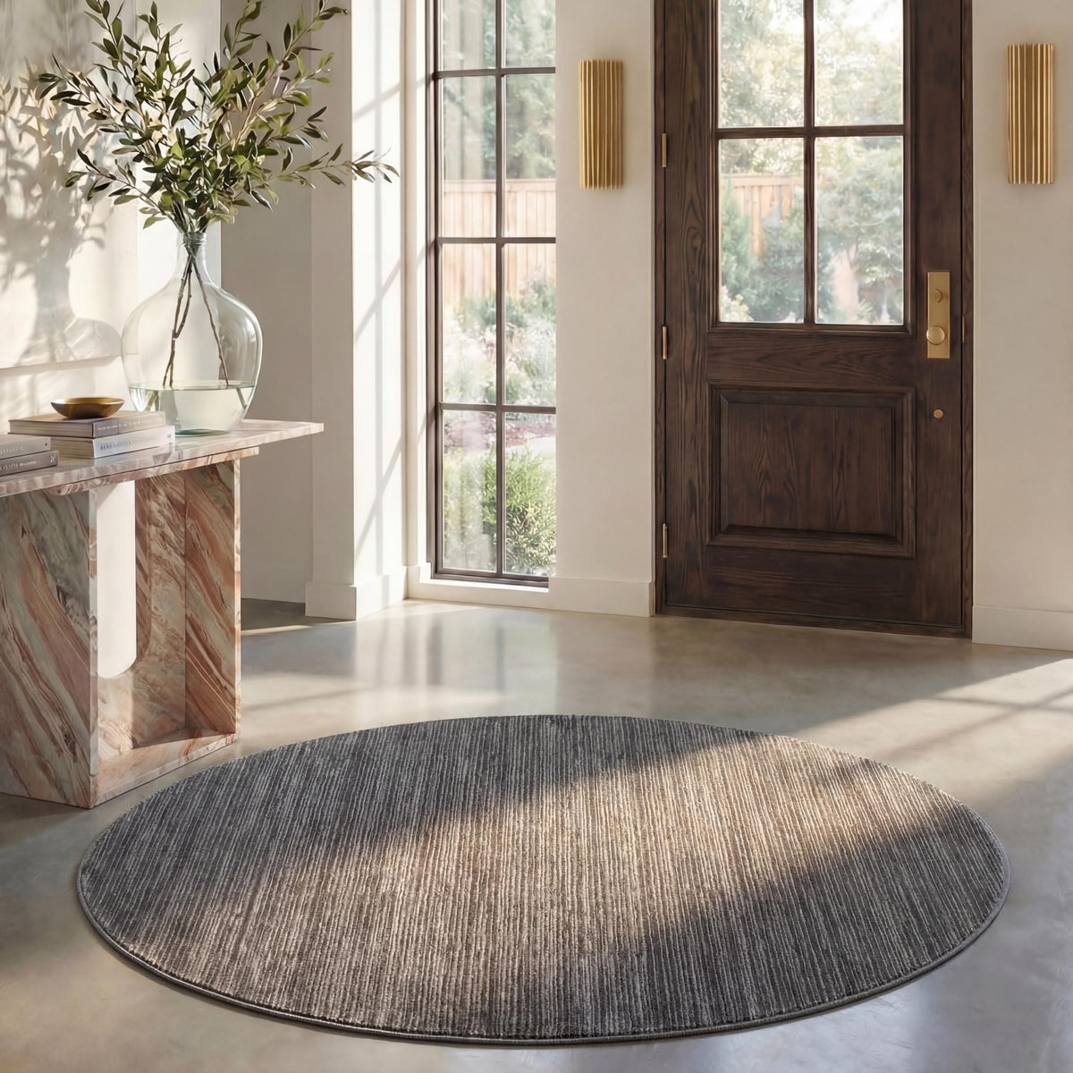 SAFAVIEH Vision Area Rug 8x10 Large, Modern Tonal Brown VSN606E